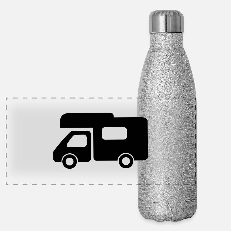 Wohnmobil Panorama Glitzer Isolierflasche 500 ml