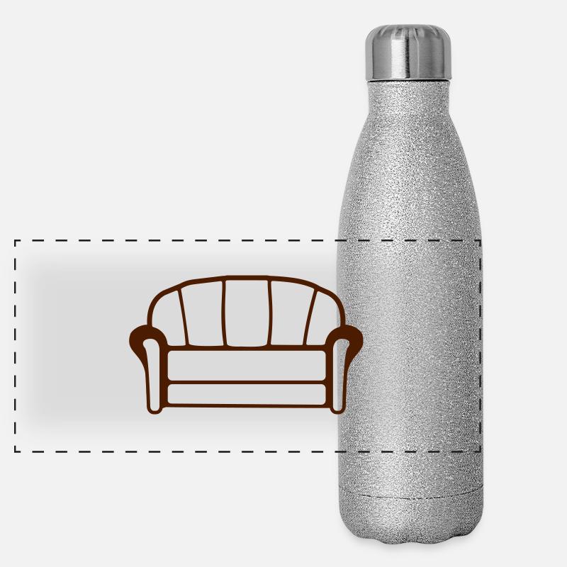 Couch Panorama Glitzer Isolierflasche 500 ml