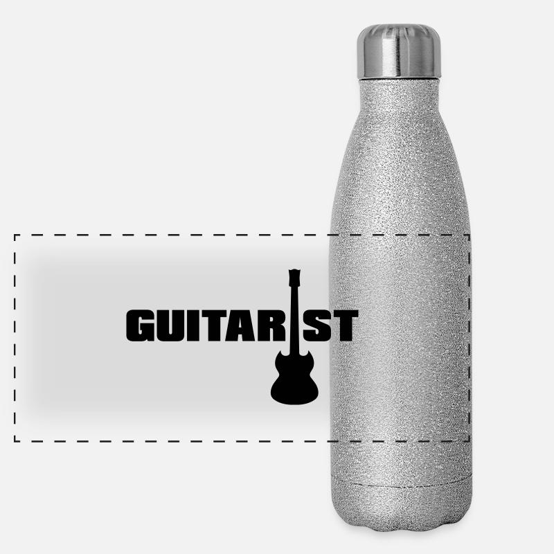 Guitarist Panoramic Glitter Thermal Bottle 500 ml