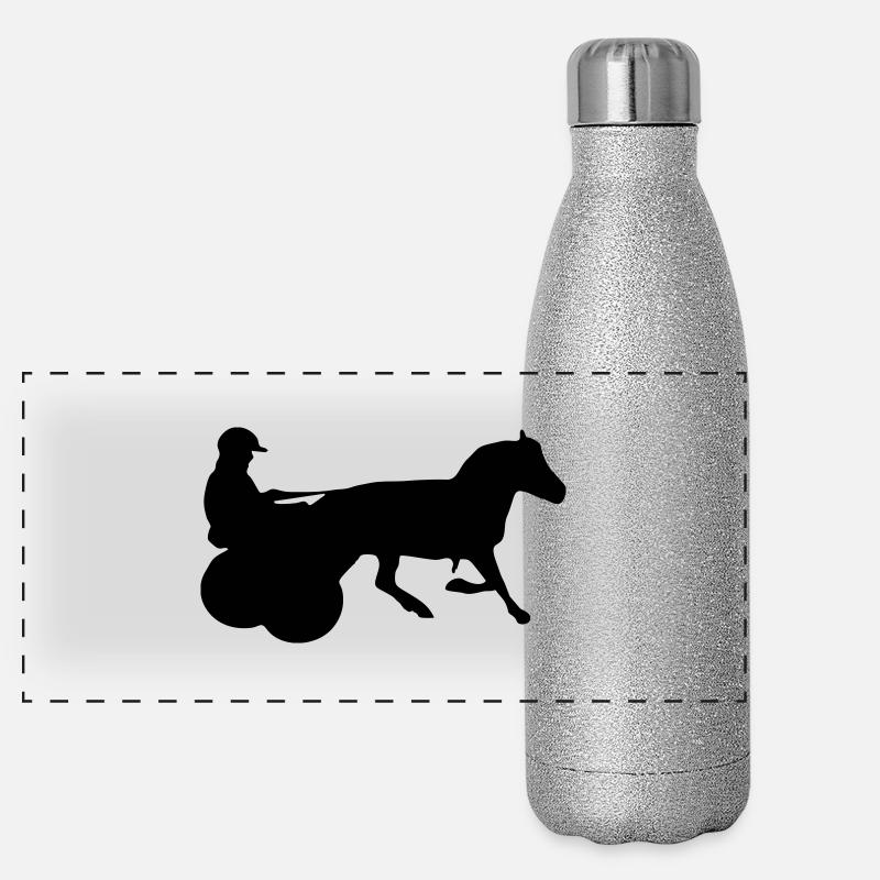 Shetty mit Gig, -Traber Panorama Glitzer Isolierflasche 500 ml