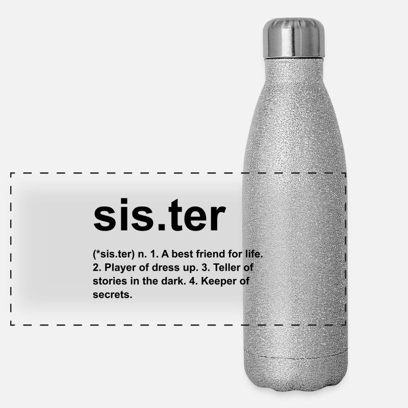 sister Panorama Glitzer Isolierflasche 500 ml