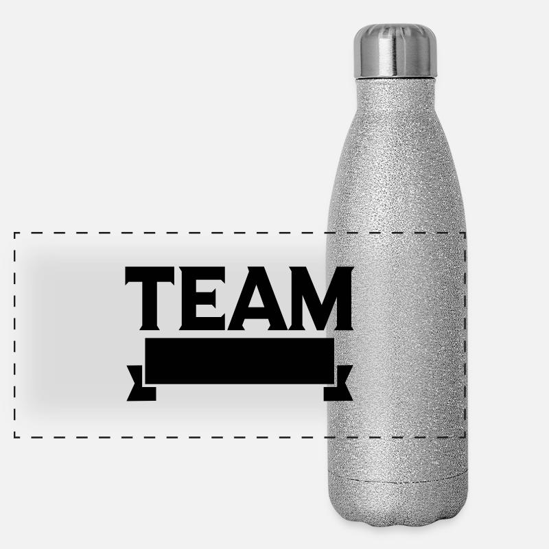 Team Banner Panoramic Glitter Thermal Bottle 500 ml