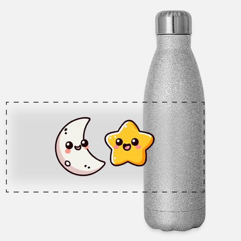 Star Moon Panoramic Glitter Thermal Bottle 500 ml