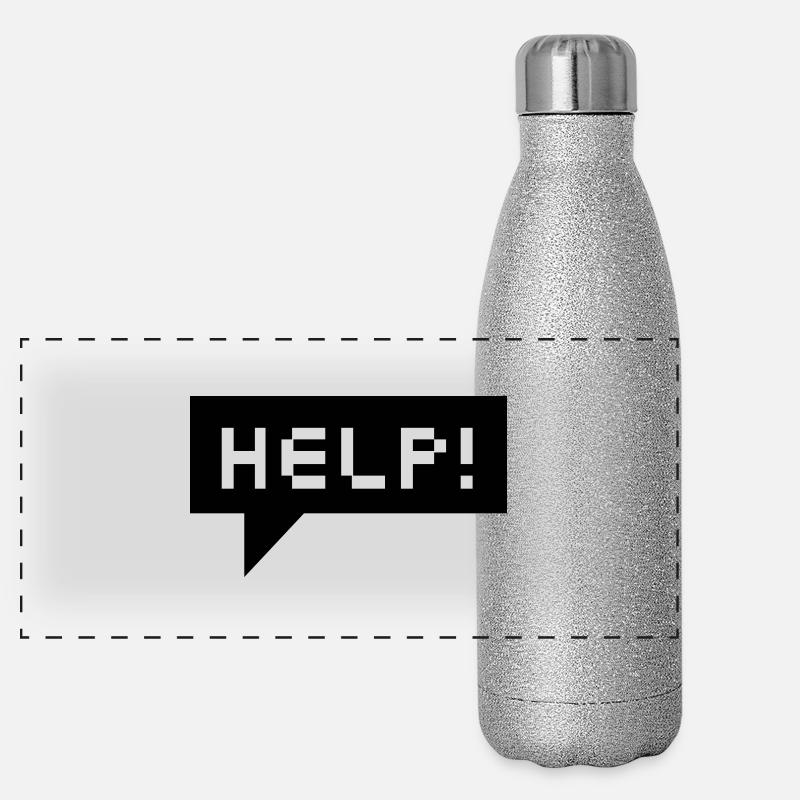 bulle d'aide (b, 1c) Gourde isotherme panoramique pailletée 500 ml