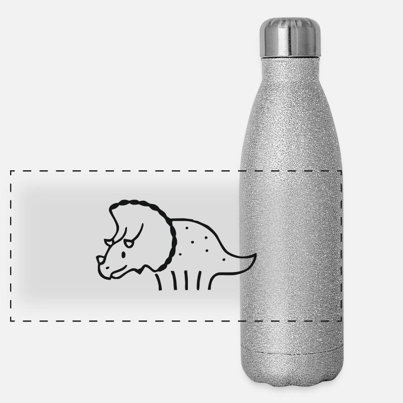 Triceratops Panorama Glitzer Isolierflasche 500 ml
