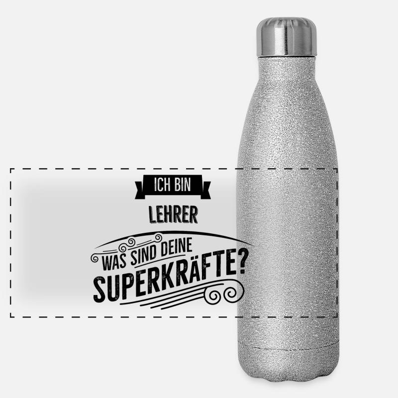 Lehrer Panorama Glitzer Isolierflasche 500 ml