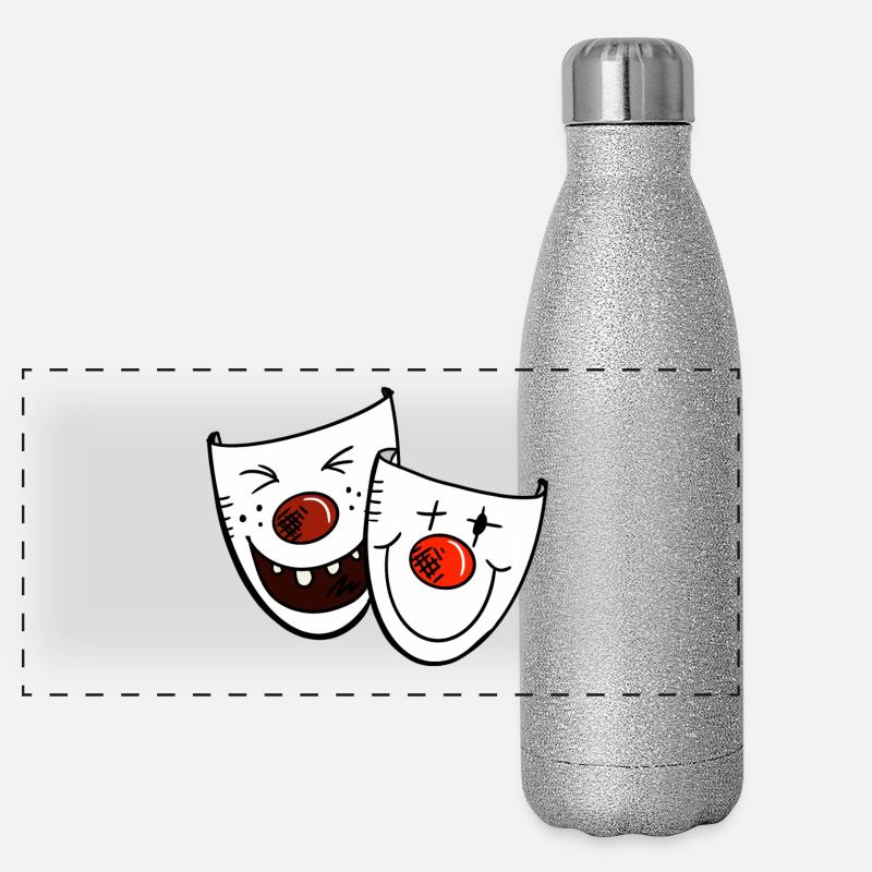 masques de carnaval drôles - masque - Venise Gourde isotherme panoramique pailletée 500 ml