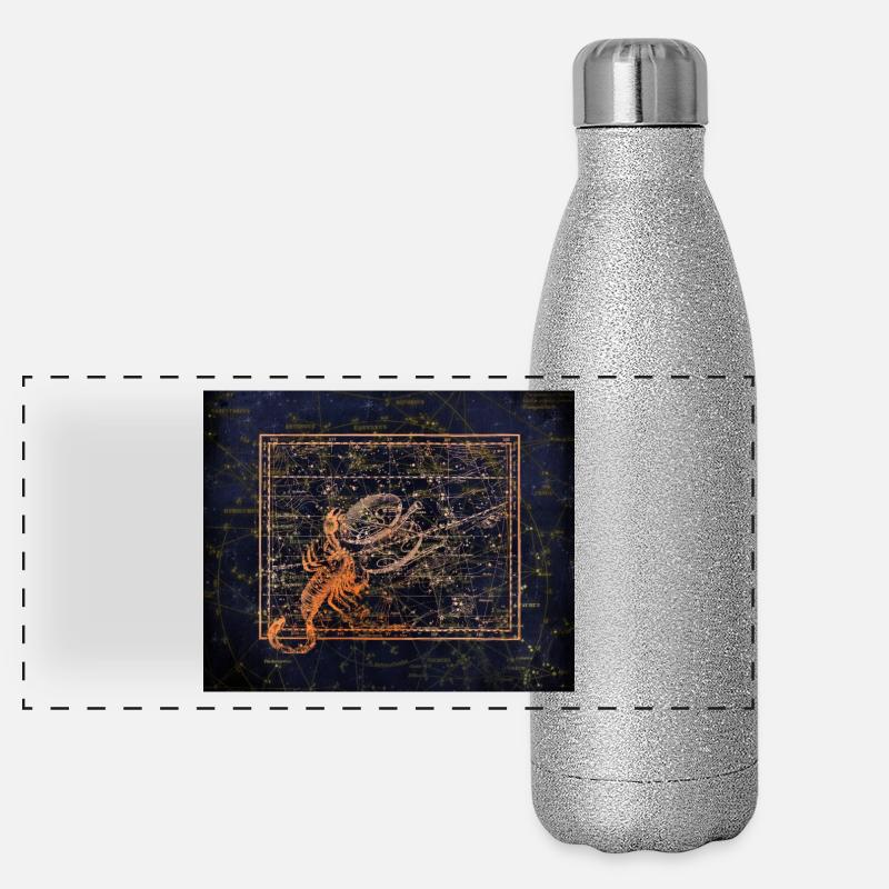 Skorpion Panorama Glitzer Isolierflasche 500 ml