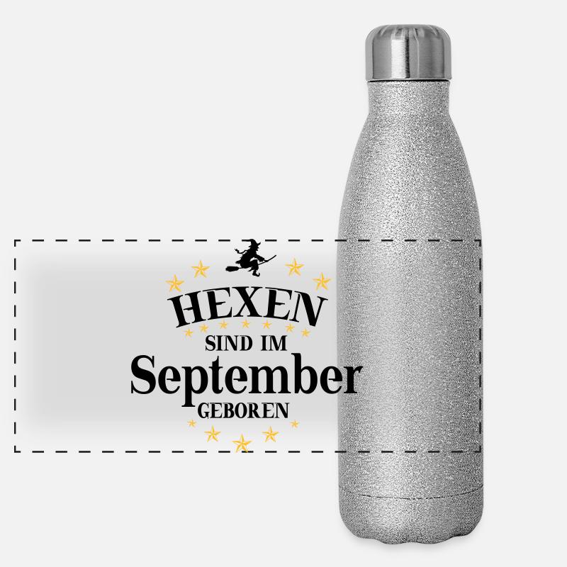 Sorcières de septembre Gourde isotherme panoramique pailletée 500 ml