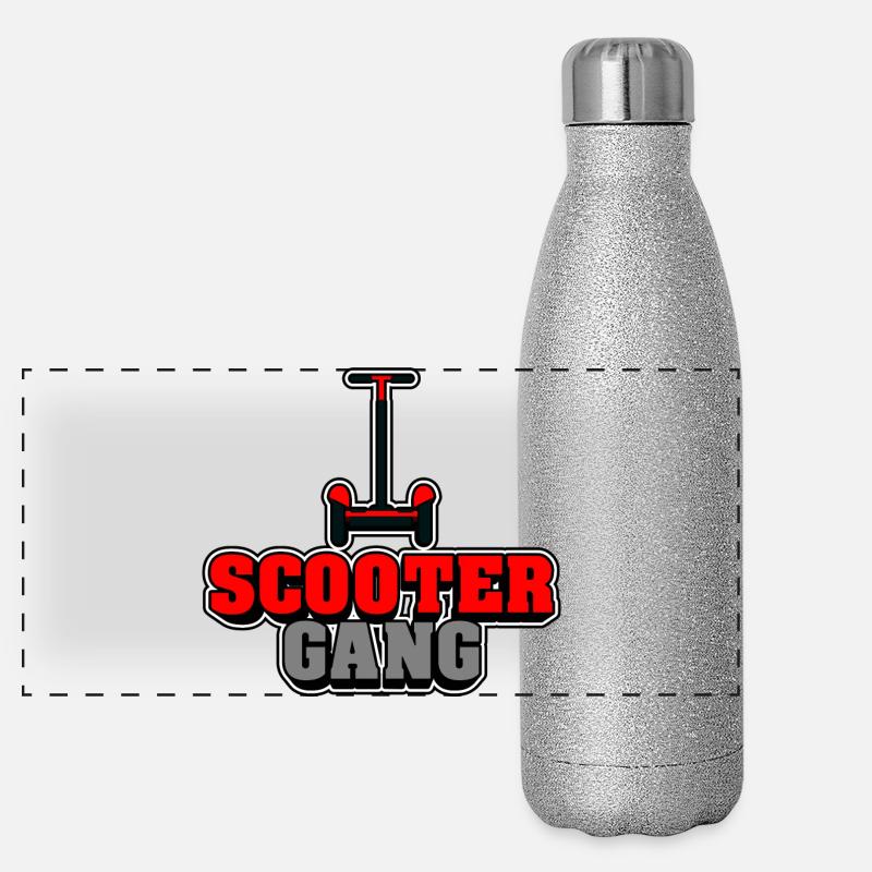 Bande de scooters Gourde isotherme panoramique pailletée 500 ml