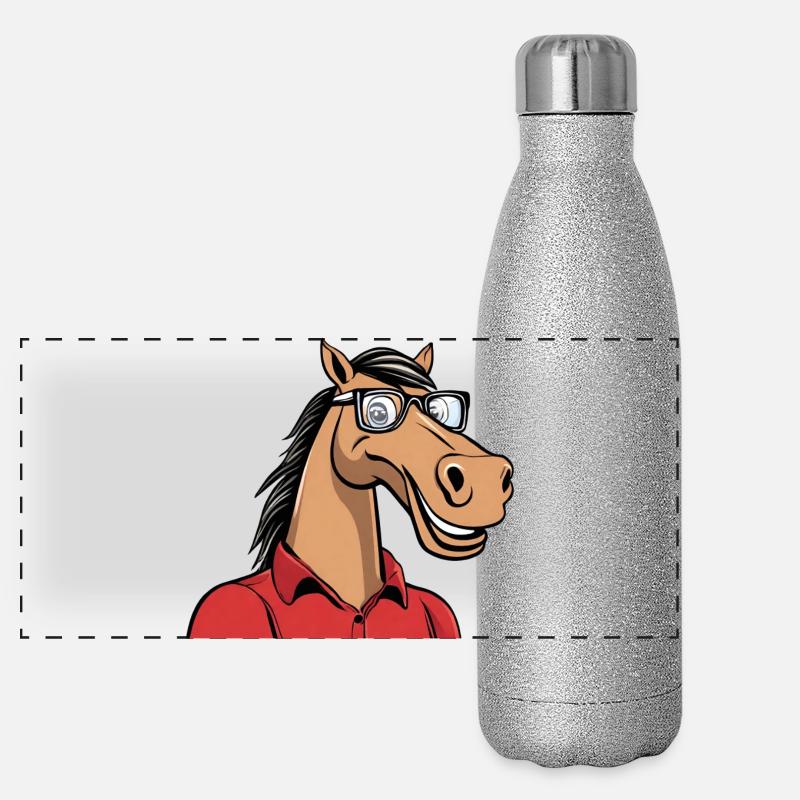 Twent-Tees Logo! Panorama Glitzer Isolierflasche 500 ml