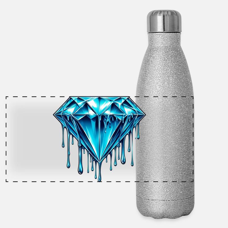 Diamant Gourde isotherme panoramique pailletée 500 ml