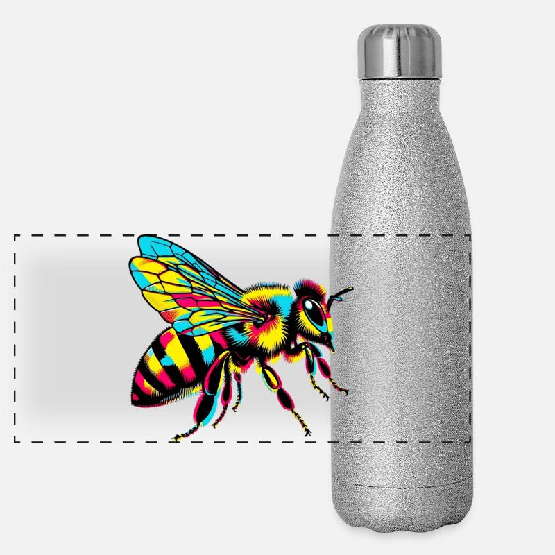Abeille Gourde isotherme panoramique pailletée 500 ml