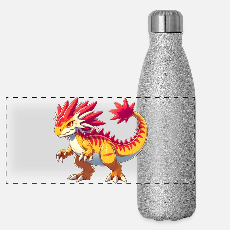 Dinosaure Gourde isotherme panoramique pailletée 500 ml