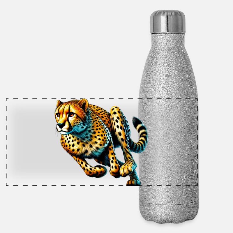 Cheetah Panoramic Glitter Thermal Bottle 500 ml