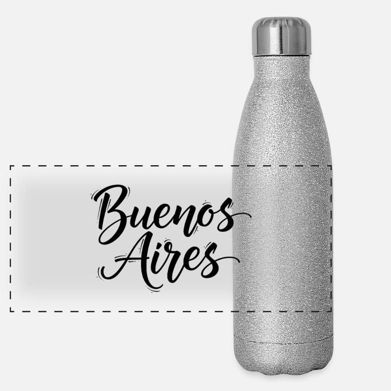 Buenos Aires Gourde isotherme panoramique pailletée 500 ml