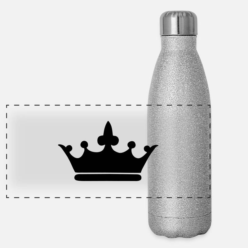 Krone Panorama Glitzer Isolierflasche 500 ml