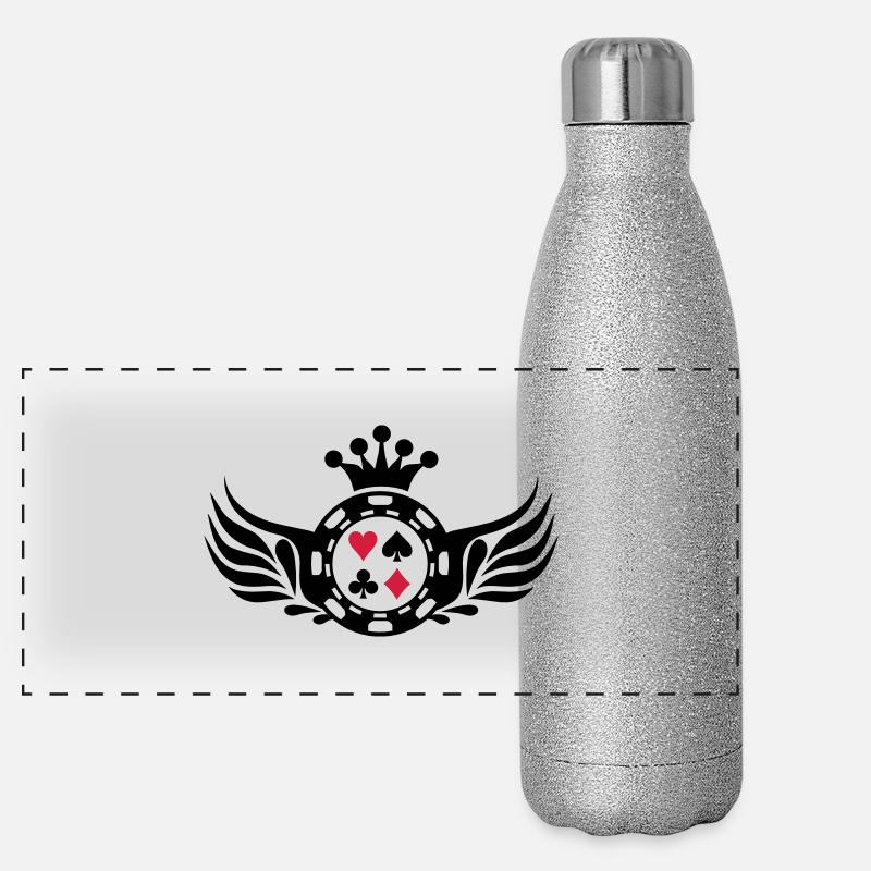 poker_shield_f2 Gourde isotherme panoramique pailletée 500 ml