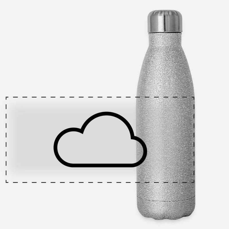 Nuages Gourde isotherme panoramique pailletée 500 ml