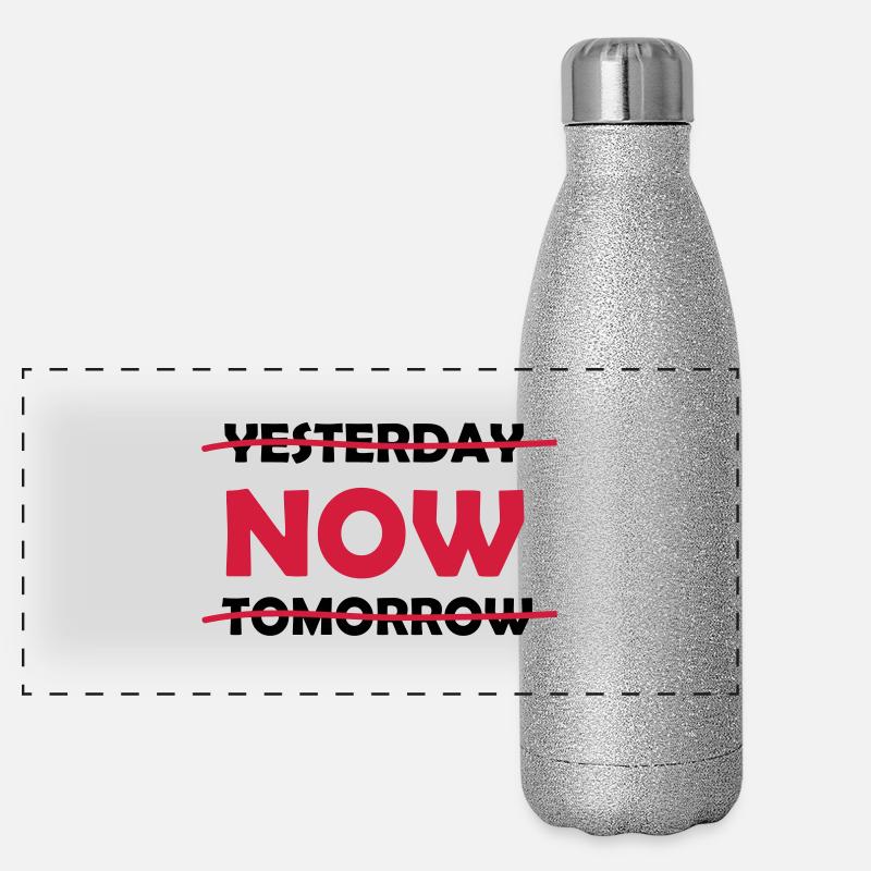 yesterday_now_tomorrow_1 Panorama Glitzer Isolierflasche 500 ml