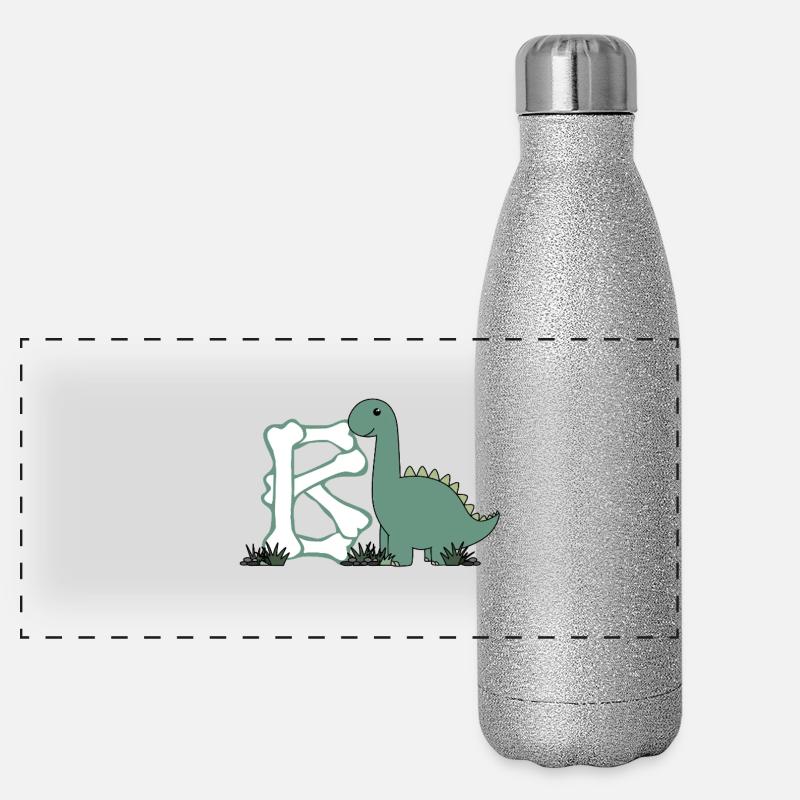 Buchstabe B Panorama Glitzer Isolierflasche 500 ml