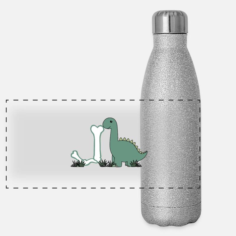 Lettre J Gourde isotherme panoramique pailletée 500 ml