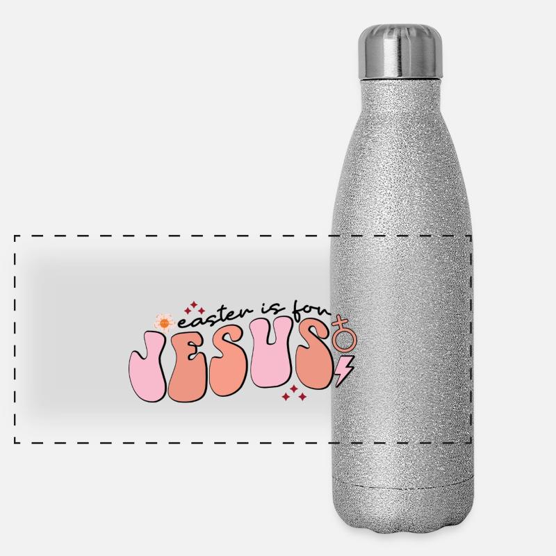 Pâques est pour Jésus Gourde isotherme panoramique pailletée 500 ml