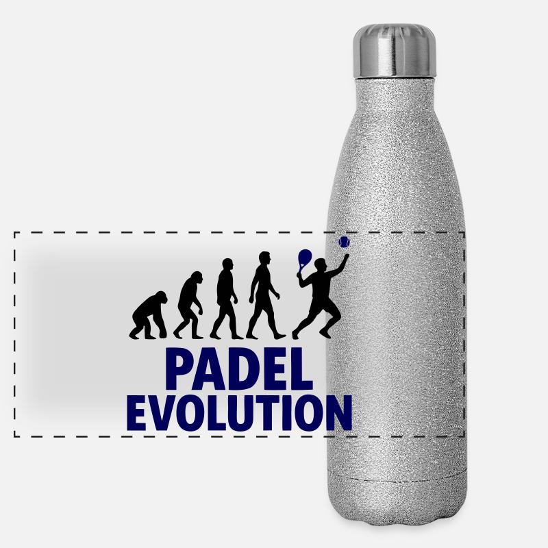 Padel Evolution Sport Motif Gourde isotherme panoramique pailletée 500 ml