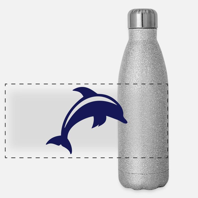 dauphin Gourde isotherme panoramique pailletée 500 ml
