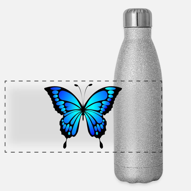 papillon Gourde isotherme panoramique pailletée 500 ml