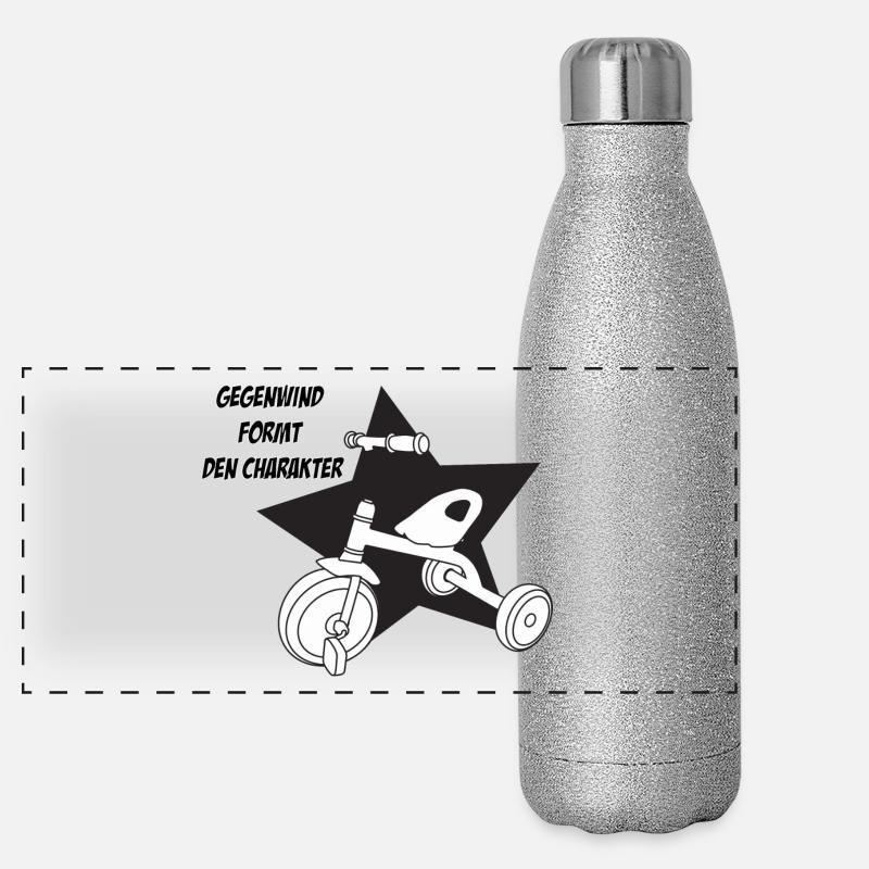 rad 3 Panorama Glitzer Isolierflasche 500 ml