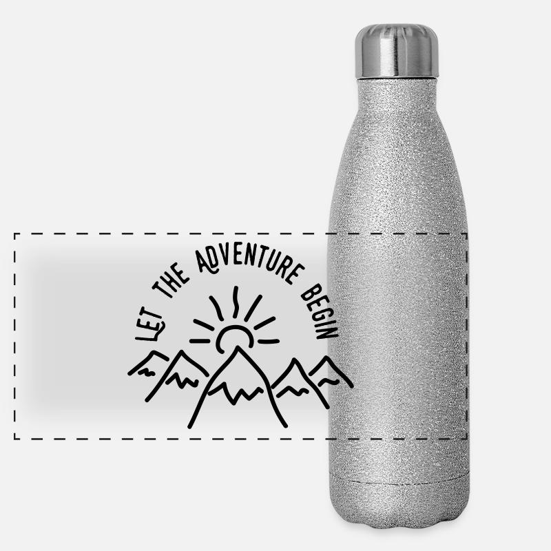 AD Let the Adventure Begin Panorama Glitzer Isolierflasche 500 ml