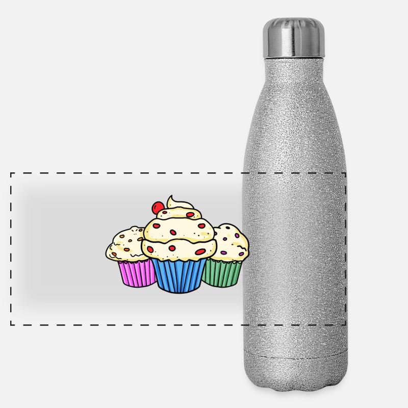 Muffin Panoramic Glitter Thermal Bottle 500 ml