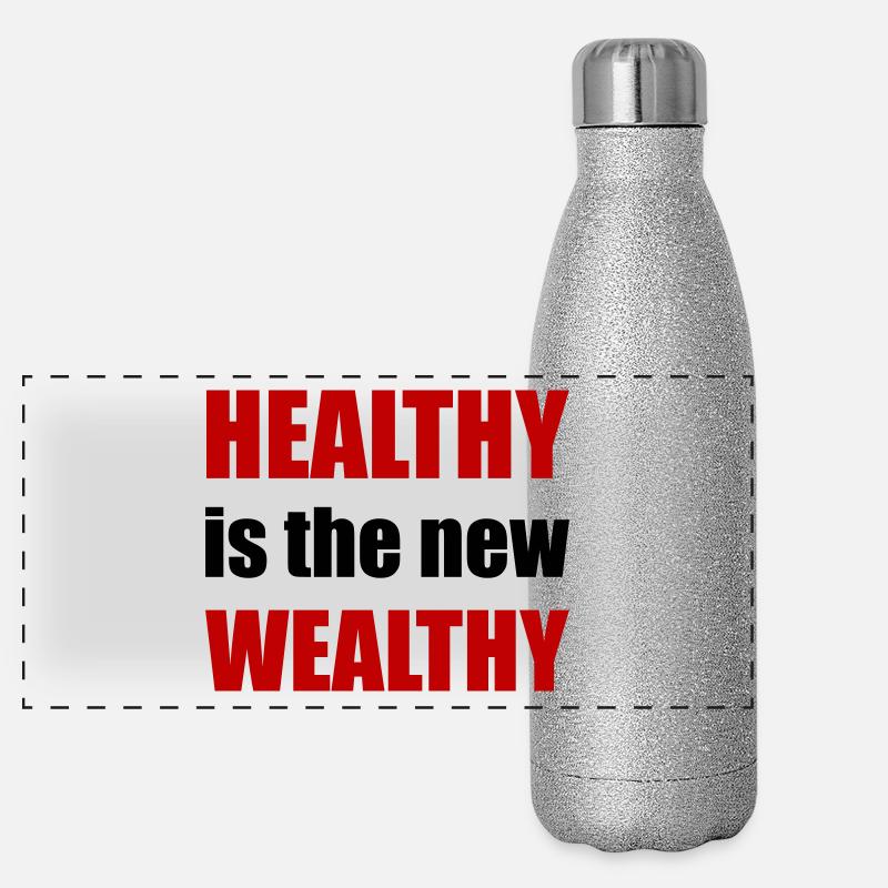 gesund Panorama Glitzer Isolierflasche 500 ml
