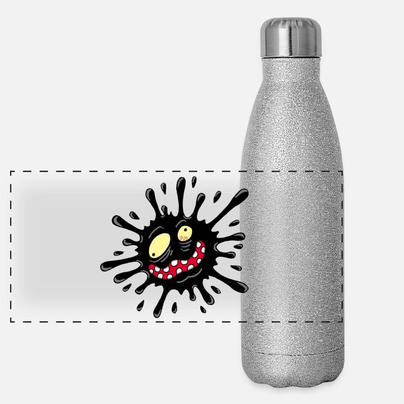 Inkblot monster Panoramic Glitter Thermal Bottle 500 ml
