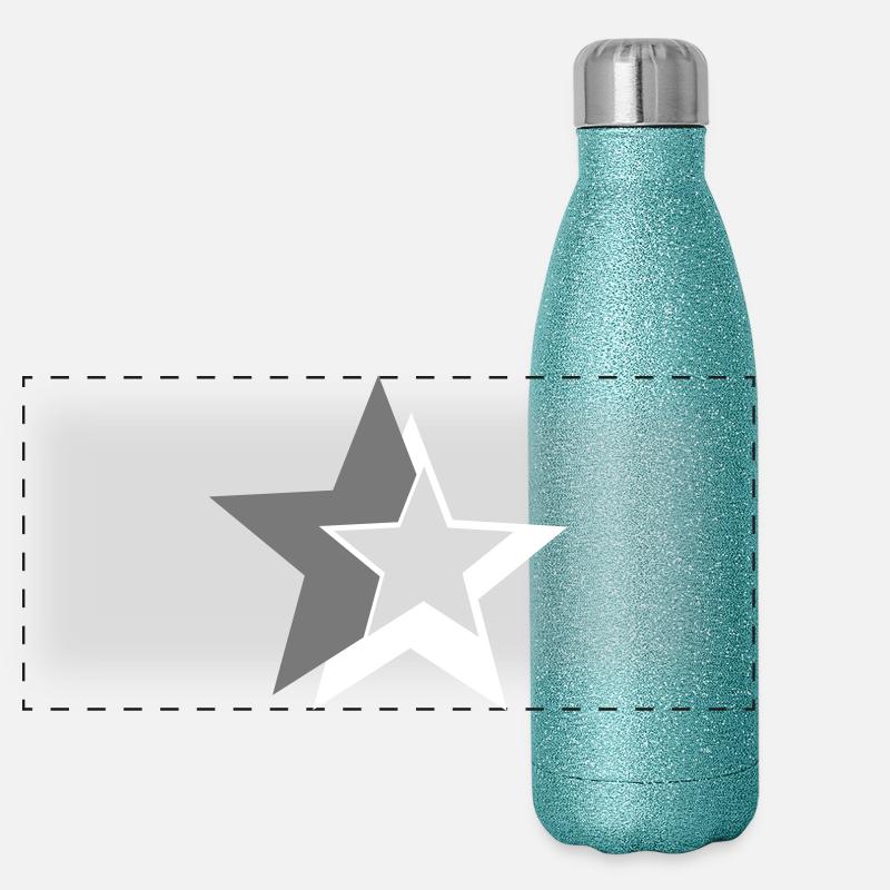 étoile Gourde isotherme panoramique pailletée 500 ml