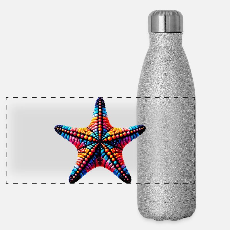 Étoile de mer Gourde isotherme panoramique pailletée 500 ml