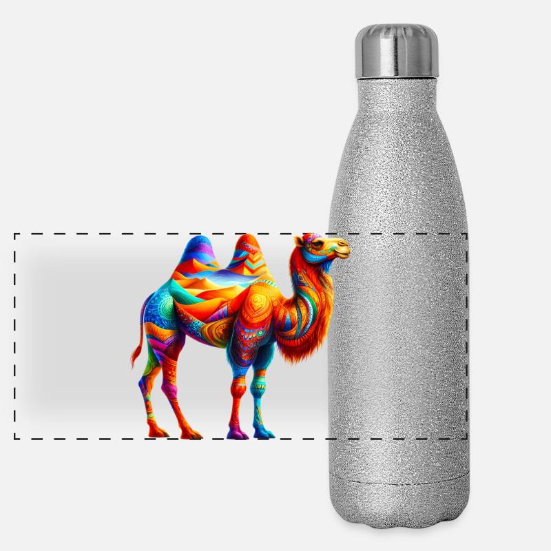 Chameau Gourde isotherme panoramique pailletée 500 ml