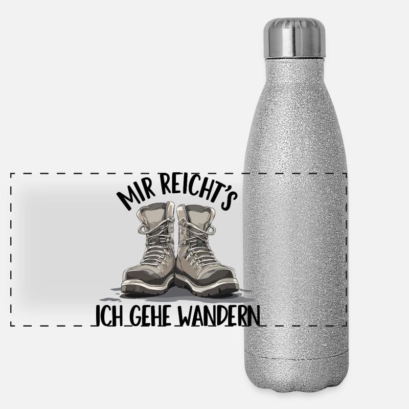 Boot duo in the shade hiking hiking group mountains Panoramic Glitter Thermal Bottle 500 ml