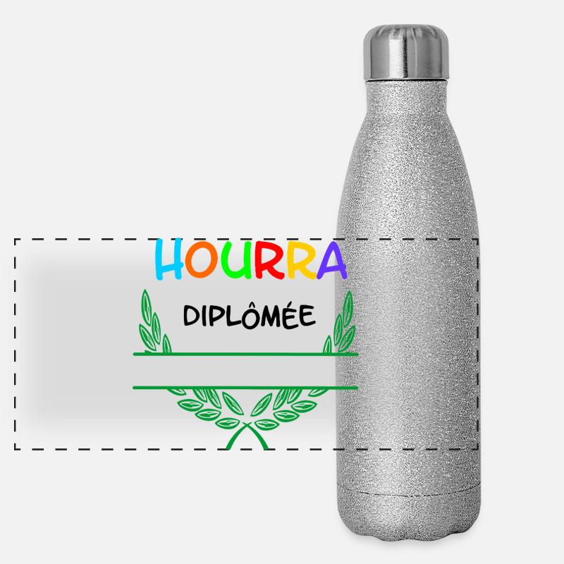 HOURRA Diplômée – Namespace Panorama Glitzer Isolierflasche 500 ml