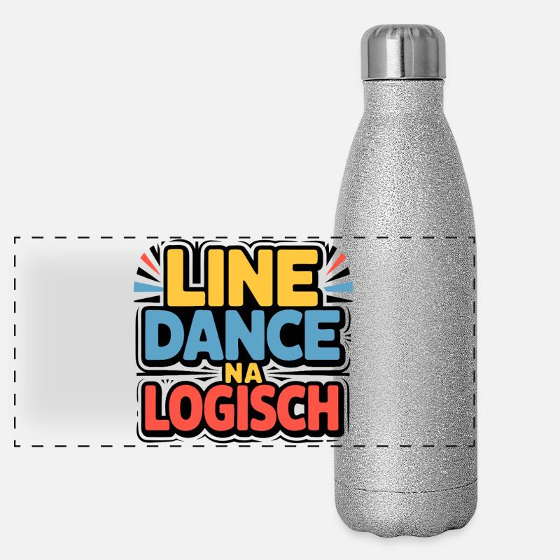 Logique de la danse en ligne Gourde isotherme panoramique pailletée 500 ml