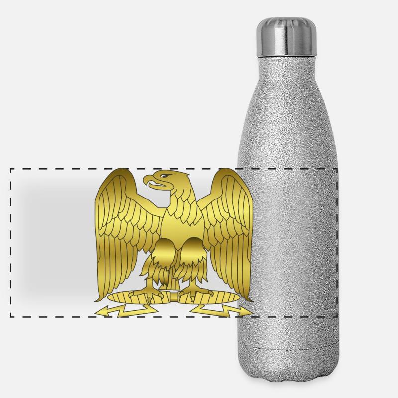 Napoleon Golden Imperial Eagle Crest Panoramic Glitter Thermal Bottle 500 ml