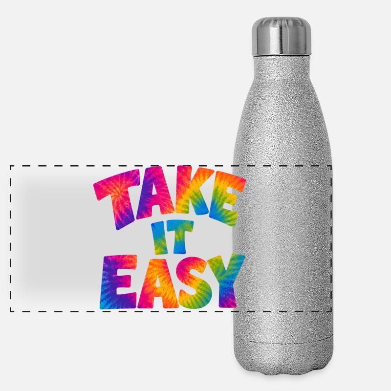 TAKE IT EASY – Relaxed into summer mode Panoramic Glitter Thermal Bottle 500 ml
