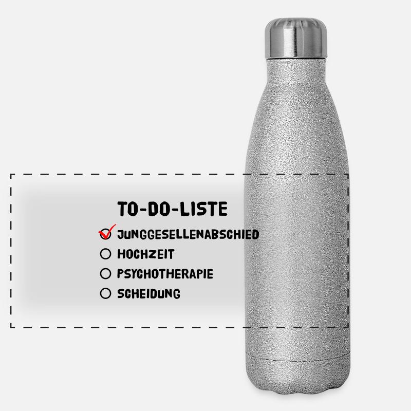 baccalauréat Gourde isotherme panoramique pailletée 500 ml