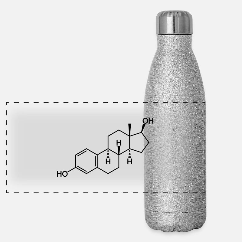 Estrogen (estradiol) Panoramic Glitter Thermal Bottle 500 ml