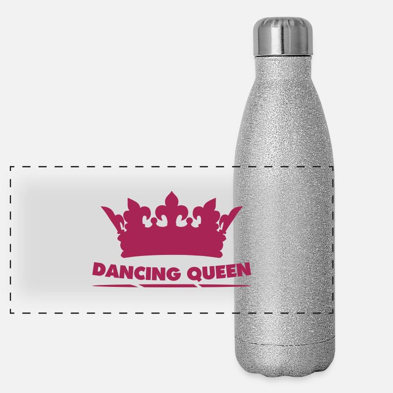 dancing_queen Panorama Glitzer Isolierflasche 500 ml