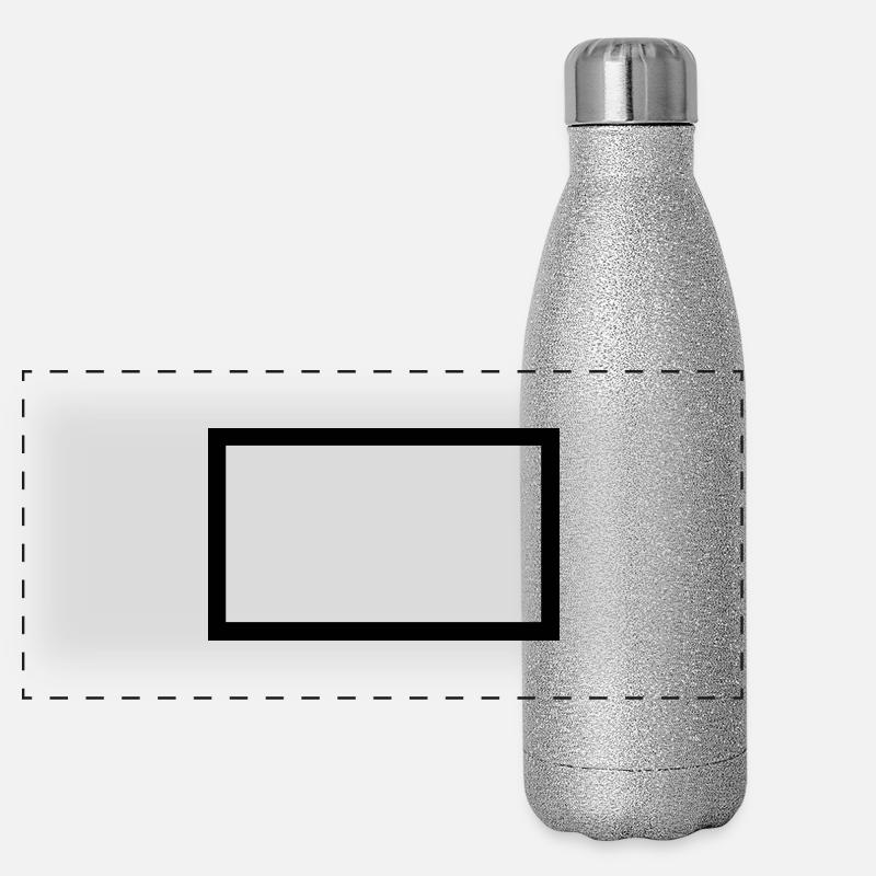 Rahmen für Bild_2_2 - Panorama Glitzer Isolierflasche 500 ml - Silber Glitzer