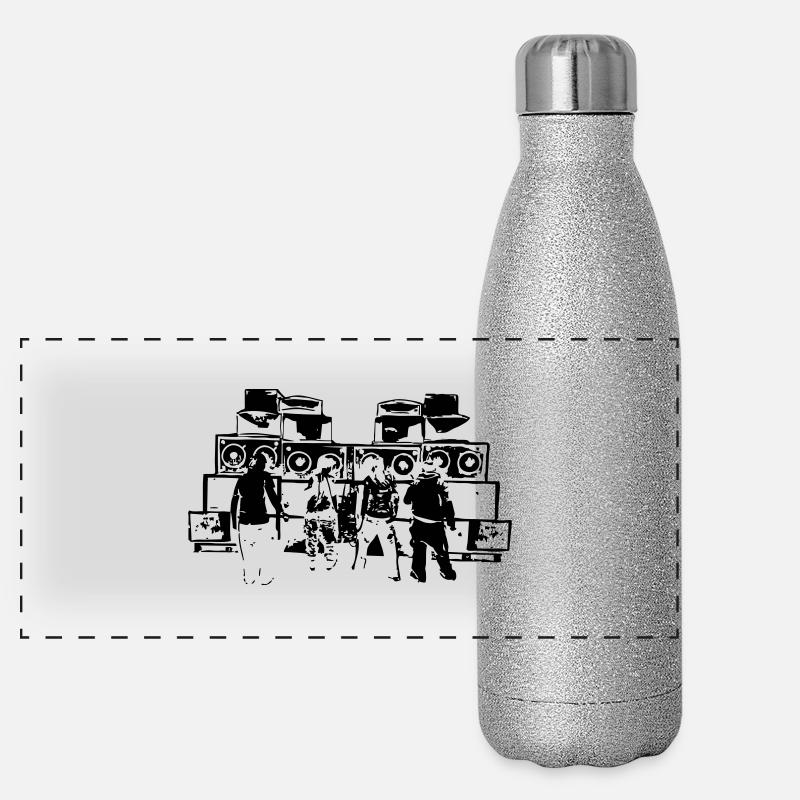 FREE PARTY SOUND SYSTEM Panorama Glitzer Isolierflasche 500 ml