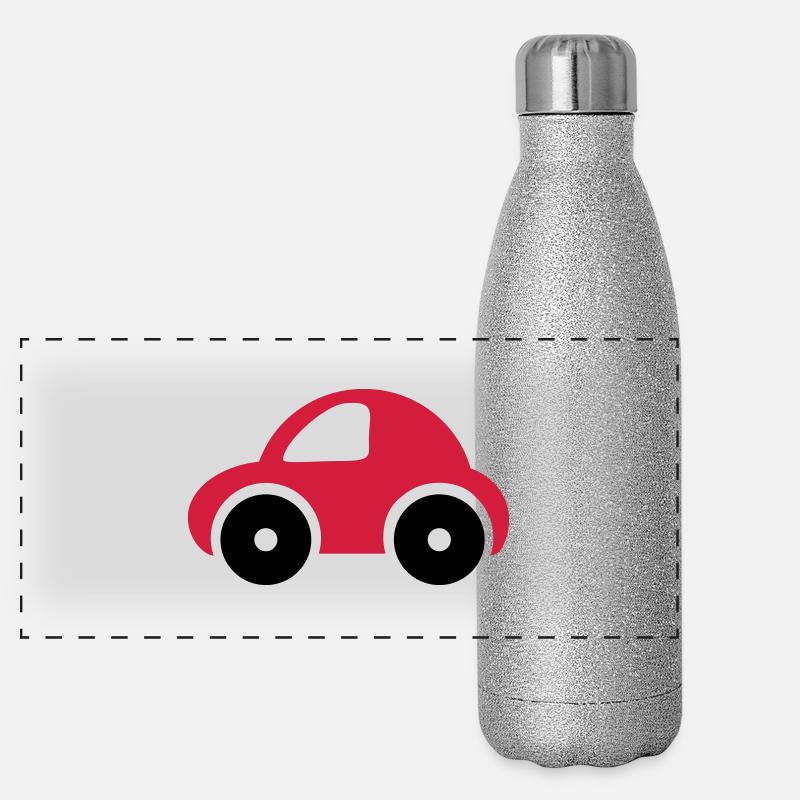 Spielzeugauto Panorama Glitzer Isolierflasche 500 ml