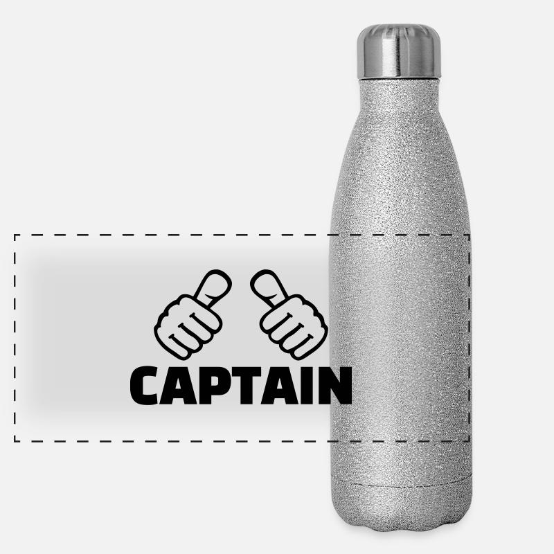 Capitaine Gourde isotherme panoramique pailletée 500 ml